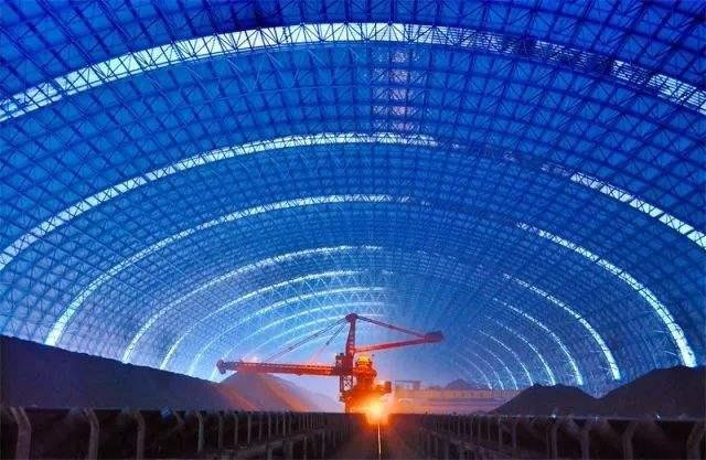 福州亿优钢构工程师为您解析原料场封闭技术的特点和类型